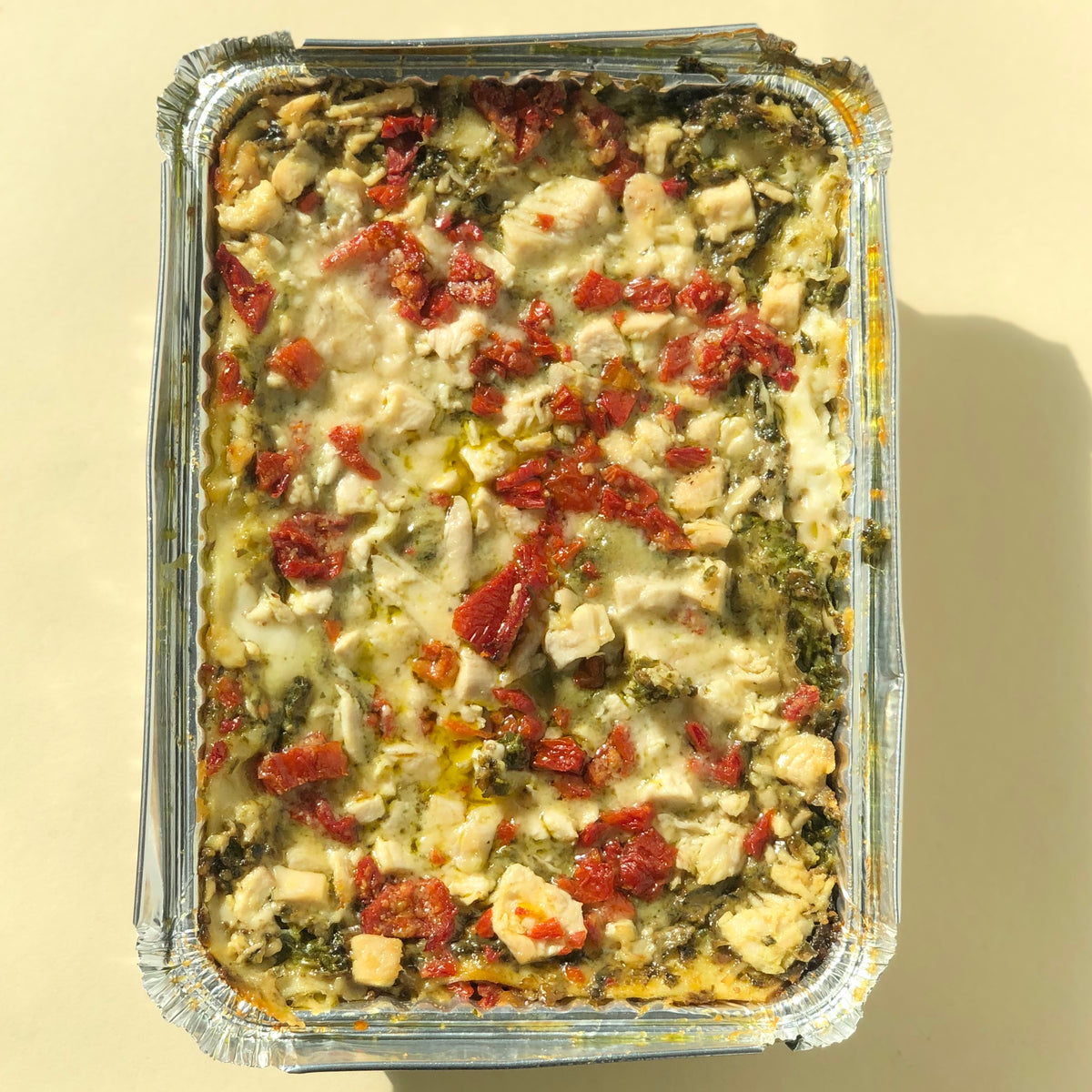 Specialty Lasagna w/ Pesto, Chicken, & Sundried Tomato Casa Crobu