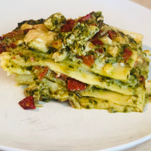 Load image into Gallery viewer, Specialty Lasagna w/ Pesto, Chicken, & Sun-dried Tomato